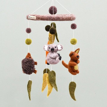 Nursery Cot Mobile Hanging | Australian Animals